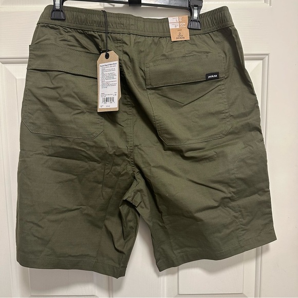 PrAna Double Peak E-Waist Short Cargo Green Size Large - Picture 2 of 7